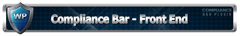 Compliance Bar - Front End